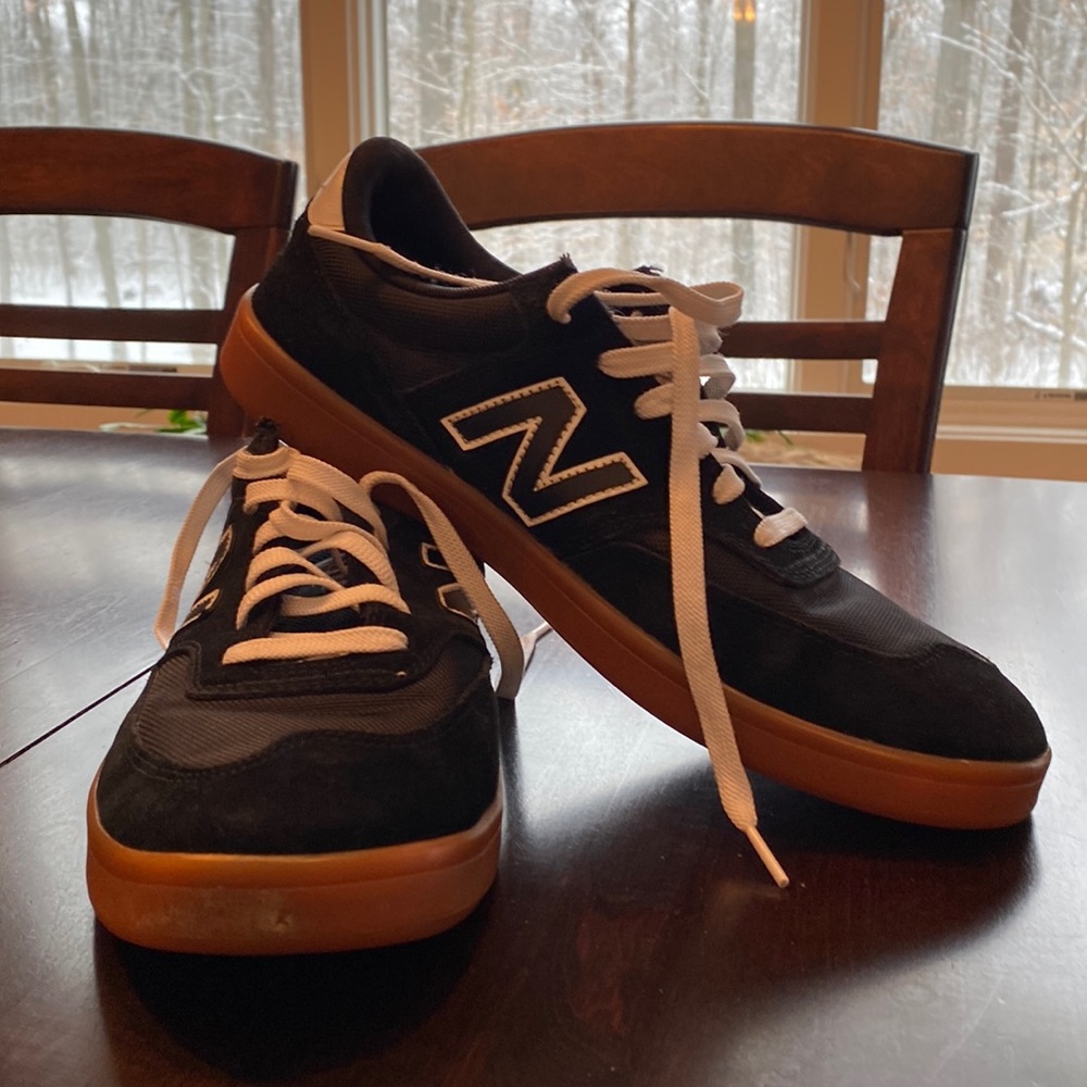 New Balance Black and Tan Athletic Shoes